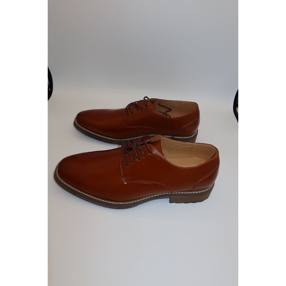 Joseph Abboud Brown Leather Dress Shoes Men's 9.5 D New in Box - Picture 2 of 8